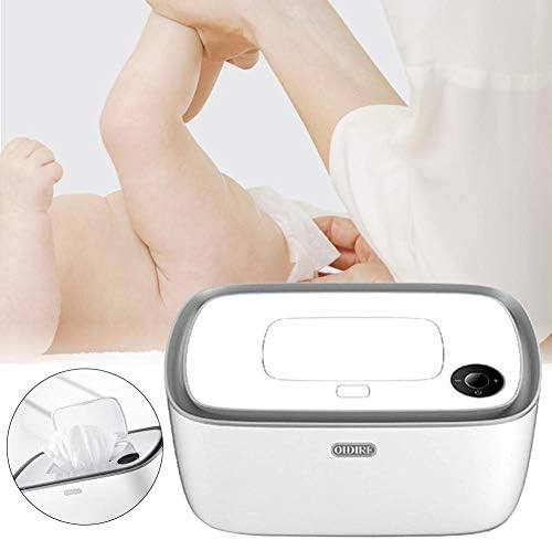 Sensecrol Portable Charging Baby Large Capacity Wipes Dispenser Travel Child Wipe Warmer and Baby Wet Wipes Box Top Heating All Day Constant Temperature Non-slip