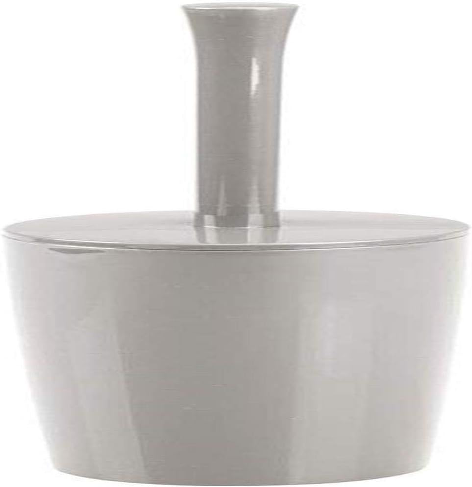 xmwm Toilet Brush-Toilet Brush with Holder - Plastic Free Standing Toilet Brush Set - Includes Hygienic Toilet Brush Holder and Brush - Grey,Stone,Single