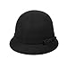 FUNOC Fashion New Women Vintage Wool Round Cloche Cap