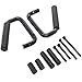 Red Hound Auto Textured Grab Handles Compatible with Jeep Wrangler JK/JKU/Unlimited 2007-2018 Mount Grab Solid Steel Bar Front Windhshield Pillar DOES NOT INTERFERE WITH VISOR