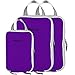 Bigfoot Outdoor Products Packing Compression Cubes (3-Pack) Travel Accessories Organizer (Purple)
