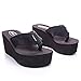 Soda Womens Sandals Wedge EVA Platform Heels Flip Flops Black White OXLEY-S