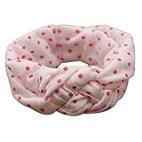 FEITONG(TM) 2015 Fashion Lovely Dot Cross Children Weave Twist Headband Baby Girls Hair Accessories (White)