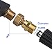 DUSICHIN Brass M22 15mm UN NPT Swivel Joint Hose Fitting for Pressure Washer Hoses
