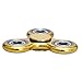HAND SPINNER Triangle Fidget Toy 3D Printing Bearing EDC Focus Toy Relieve Stress and Anxiety (Gold)