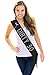 30th Birthday Sash - Silver Sparkle & Rhinestone Dirty 30 Premium Satin Sash - 30th Birthday Supplies & Decorations Black