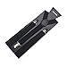 TopTie Unisex Suspenders Solid Color Y-Back Clip Suspender - 1 Inch Wide