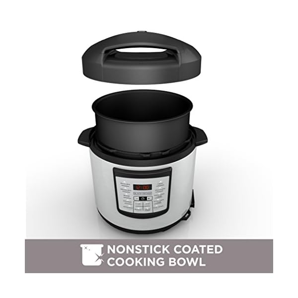 BLACK+DECKER 6 quart 11in1 Cooking Pot, Stainless Steel, Pressure Cooker, Slow Cooker, Multi