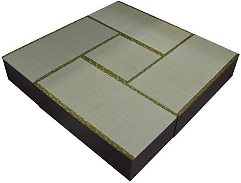 ユニット畳 高床式ユニット畳 畳収納ボックス 収納 天然い草 1畳タイプ4本 半畳タイプ1本 未使用品 セット 日本製 ダークブラウン 下収納 Is001 Is002 Set5 Dbr 国産 モダン 小上がり 和風