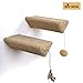 BIG NOSE - Wall Mount Cat Floating Steps Shelves Scratching Post with Leaser Feather and Fluffly Ball