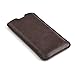 Dockem Executive Sleeve for iPhone 11 Pro (5.8) & iPhone Xs/X - Slightly Padded Premium Synthetic/Vegan Leather with Microfiber Lining, Slim, Simple, Slip-on Case [Vintage Brown]