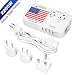 (Pure Silent Version) DOACE 2200W Voltage Converter and Adapter with 4-Port USB,Step Down 220V to 110V for Hair Dryer etc, Universal US/UK/EU/AU Plug for International Travel