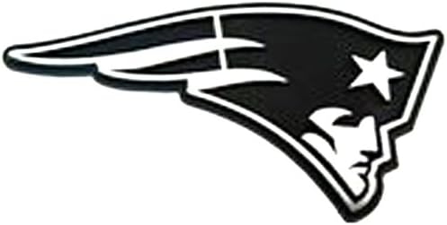 New England Patriots Team Logo Car Decal Sticker 8X8inch BLACK or WHITE