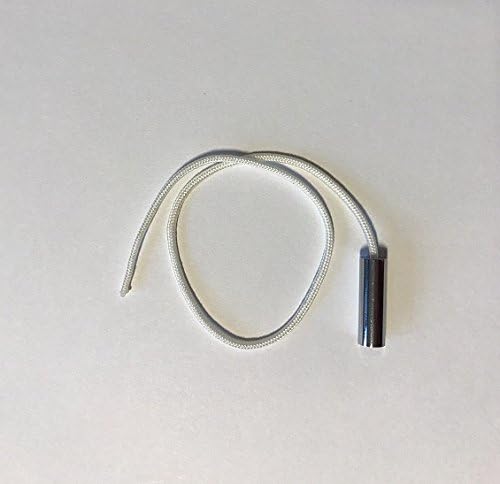 Chrome cylindrical spare pull cord for wall lights mirrors fans extractor