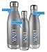 WaterVault Insulated Water Bottle - Stainless Steel Vacuum Thermos Bottles - Cold 24 Hours, Hot 12 Hours - Double Wall Copper Plated