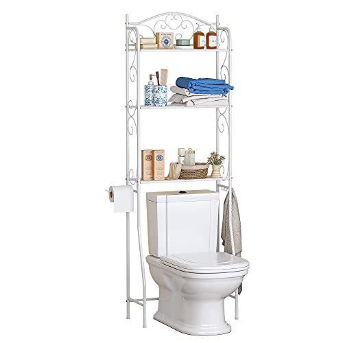 Function Home 3Tier Over The Toilet Storage Shelf, Bathroom Organizer