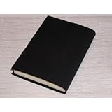 呉服屋のブックカバー [文庫本版:黒くろ] 薄くて軽いシンプル無地布製