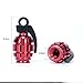 Dreamer Car Hand-grenade Style Aluminum Oxidized Valve Stem Caps Car Wheel Valve Caps(red,4 pcs)