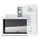 Galaxy Tab S 10.5 intelliGLASS HD - The Smarter Samsung Glass Screen Protector by intelliARMOR To Guard Against Scratches and Drops. HD Clear With Max Touchscreen Accuracy.