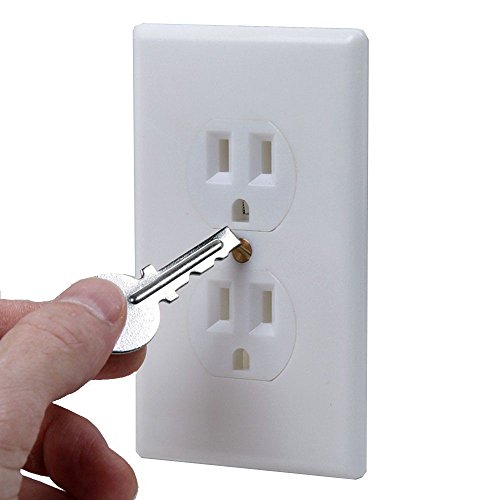 Hidden Wall Safe Electrical Outlet Hidden Security Safe w/ Key Mini Vault Secret