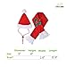 Christmas Cat Costume Santa Hats - Xmas Gift Hat with Scarf for Mini Dogs Puppy, Adorable and Warm