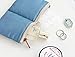 OZZOY Fashion Women Makeup Bag Hanging Toiletries Travel Kit Jewelry Organizer Cosmetic Bag Wth a Mini Bag (Blue)