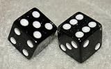 Black Glitter Dice Pair