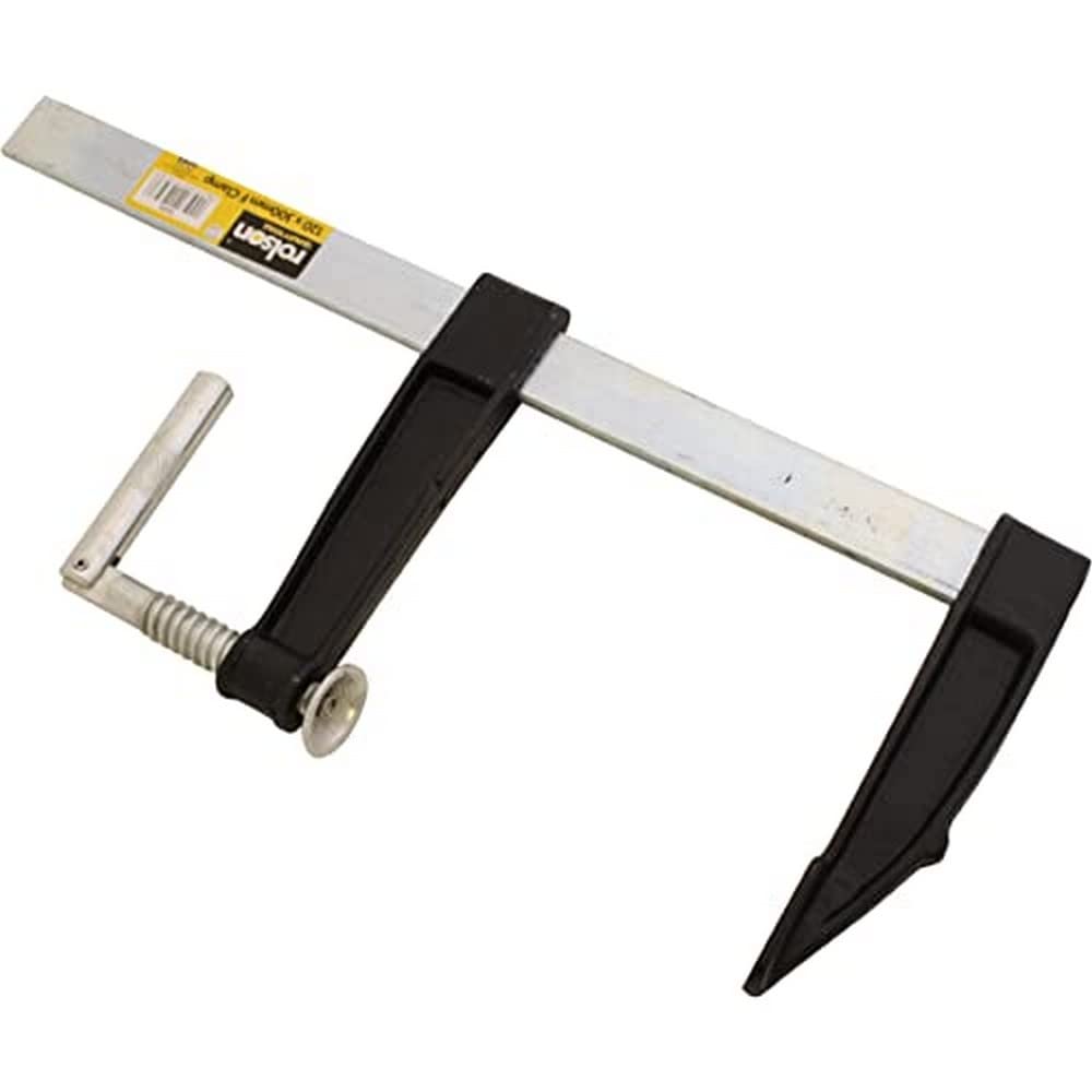 Rolson 14393 F-Clamp Metal Handle, 120 x 300 mm,Silver