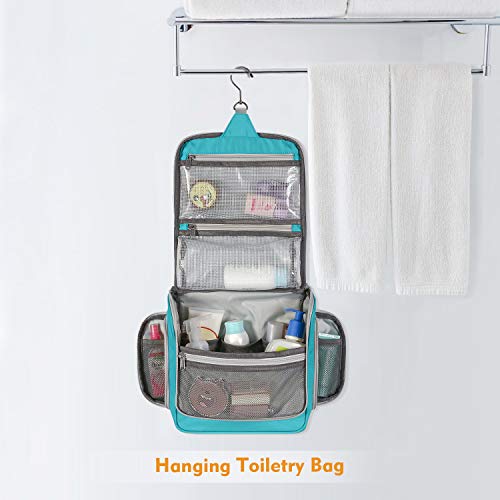 Gonex Hanging Toiletry Bag, Travel Organizer Bag for Makeup and Toiletries, Men and Women Blue 6 Gonex Hanging Toiletry Bag, Travel Organizer Bag for Makeup and Toiletries, Men and Women Blue