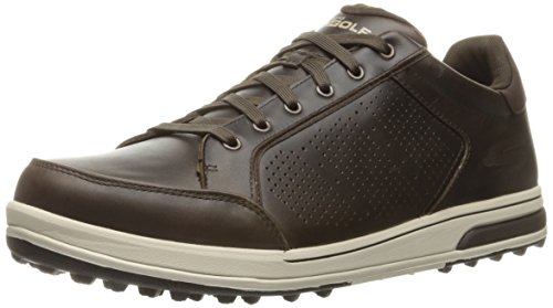 Skechers performance men s go golf drive 2 lx golf shoe, chocolat…