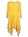 AMZ PLUS Womens Plus Size Irregular Hem Short Sleeve Loose Shirt Dress Top