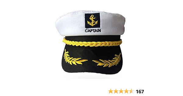 Yacht Boat Captain Hat Sea Cap Navy 