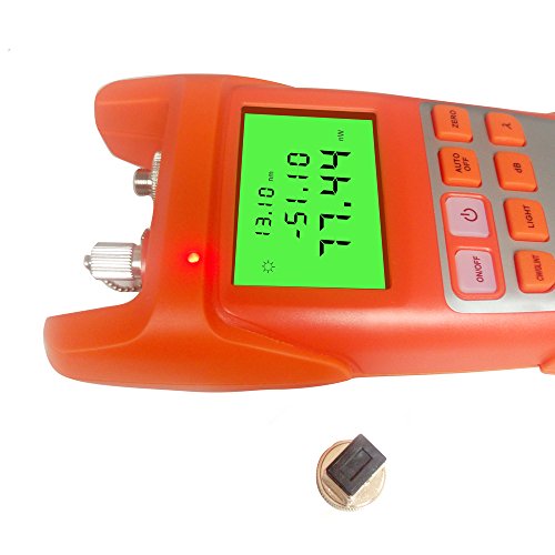 Fiber Optical Power Meter, RISEPRO -70~+10dBm 30mw Portable Optic Fiber Power Tester with Sc and Fc Connector (AUA12-O2) - Thumbnail 3