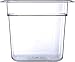 Carlisle FoodService Products Storplus Food Pan, Food Storage Container with Spoonable Corners for Catering, Buffets, Restaurants, Polycarbonate (Pc), 1/6 Size 6 Inches Deep, Clear