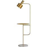 Hsyile Lighting KU300217 Contemporary Modern Creative Floor Lamp with a Table,Suitable for Living Room,Den,Office,Bedroom - E