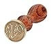 Topbuti Vintage Retro Wooden Alphabet Letter Initial Wax Classic Sealing Wax Seal Stamp (J)