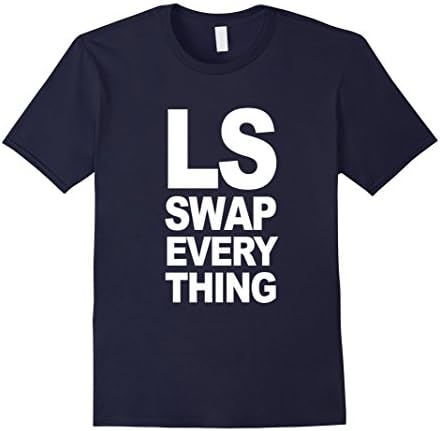 Men's LS Swap Everything (White Design) 2XL Navy