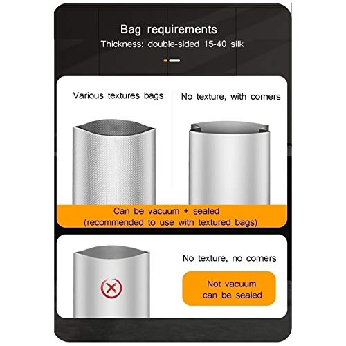 LiRuiPengBJ Vakuumierer Vakuumiermaschine, Kompakte Vakuumverpackungsmaschine für Lebensmittelsparer, Nass-Trockenfutter… – Bild 7