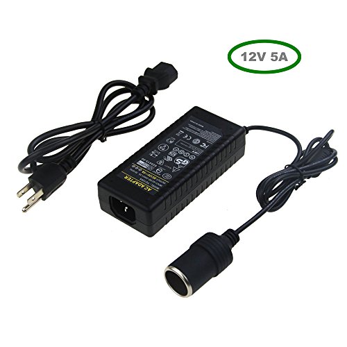 ALITOVE AC to DC Converter 12V 5A 60W 110-220V to 12V Car Cigarette Lighter Socket AC/DC Power Adapter Power Supply for Portable Cooler Warmer, Air Compressor, Heated Seat and Other DC Devices