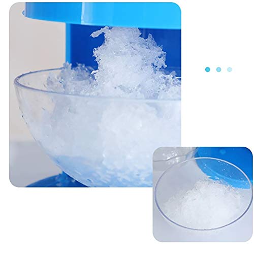Handbetriebener Eiscrusher Maschine manuell Kurbel Eiswürfelzerkleinerer ABS Eiszerkleinerer 27x15.5cm – Bild 8