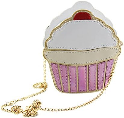 Hrph Funny Ice Cream Cake Bag Small Crossbody Bags For Women Cute Purse Handbags Chain Messenger Bag Party Bag