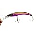 Maoko 10pcs Plastic Minnow Fishing Lures Baits Deep Diver Sinking Bass Crankbaits with 3d Eyes Two VMC Treble Hooks 6.1