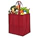 Lawei 12 Pack Reusable Grocery Bags, Large Shopping Bags with Reinforced Handle, Heavy Duty Foldable Grocery Tote Bags, 2 Pieces of Each Color (6 Assorted Colors)
