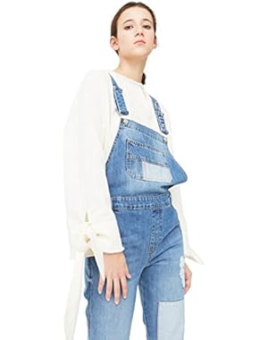 Mango Women's Medium Denim Jumpsuit