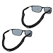 Chums Neoprene Floating Eyeglass and Sunglass Retainer / Strap, Black (2 Pack)