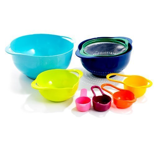 GHP Gourmet Home Products 8 Piece Food Preparation Nesting Set Multi-color