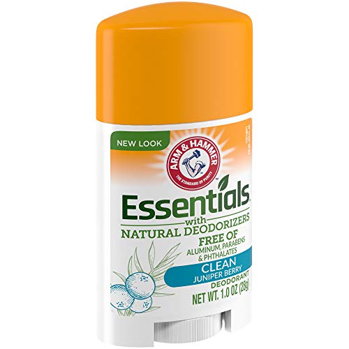 ARM & HAMMER Essentials Deodorant with Natural Deodorizers Clean, 1.0