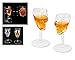 Skull Shot Glass 2 Pieces Double Shot 75 Milliliter 2.5 Ounce Whiskey Glass