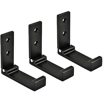 Cozyhouse Aluminum Alloy Clothes Hook Coat Rack Single Hook Foldable Wall Mounted on The Wall & Door(Set of 3)