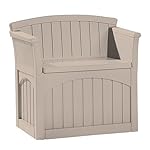 Mini Patio Storage Bench (Taupe) (30"H x 31"W x 21"D)